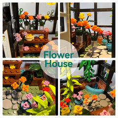 Flower Friends House Building Set - Elegant and Warm Environment - 579pcs