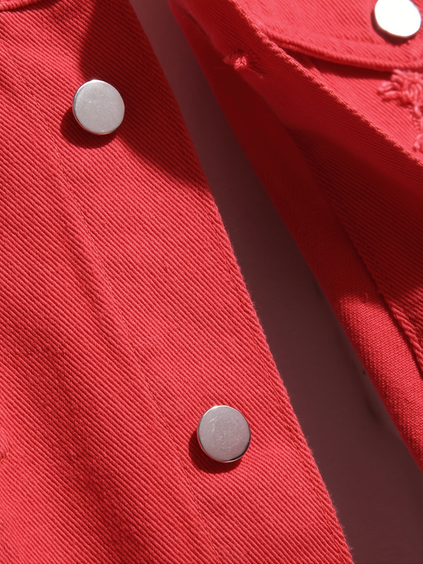 Men's Ripped Denim Button-Down Jacket