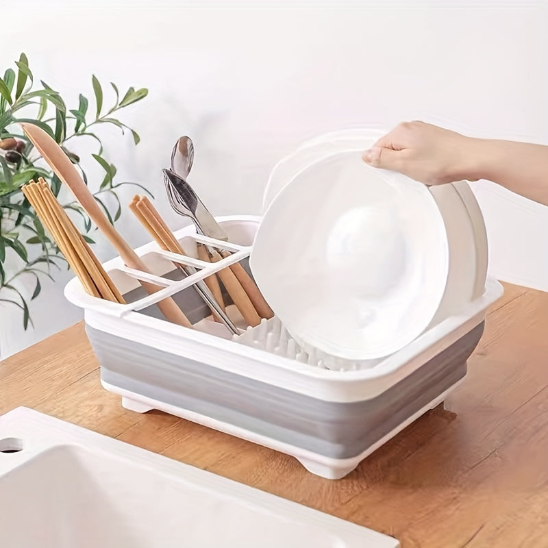 Portable Collapsible Dish Rack for Kitchen Sink and RV Camping