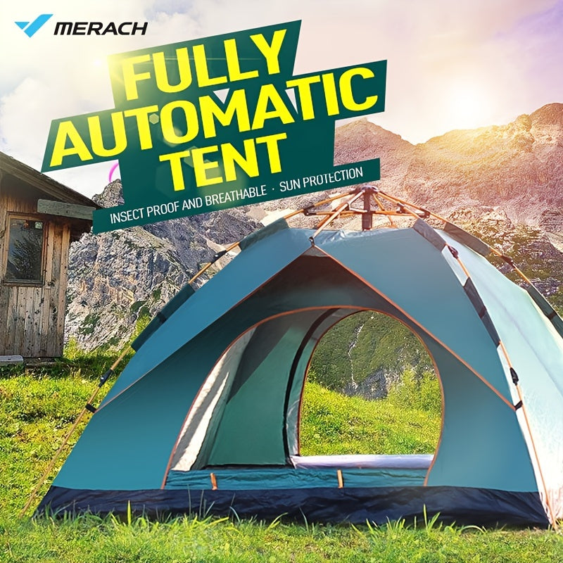 Family Camping Tent Waterproof and Windproof Easy Set Up