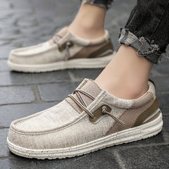 Men's Breathable Slip On Canvas Shoes For Hiking