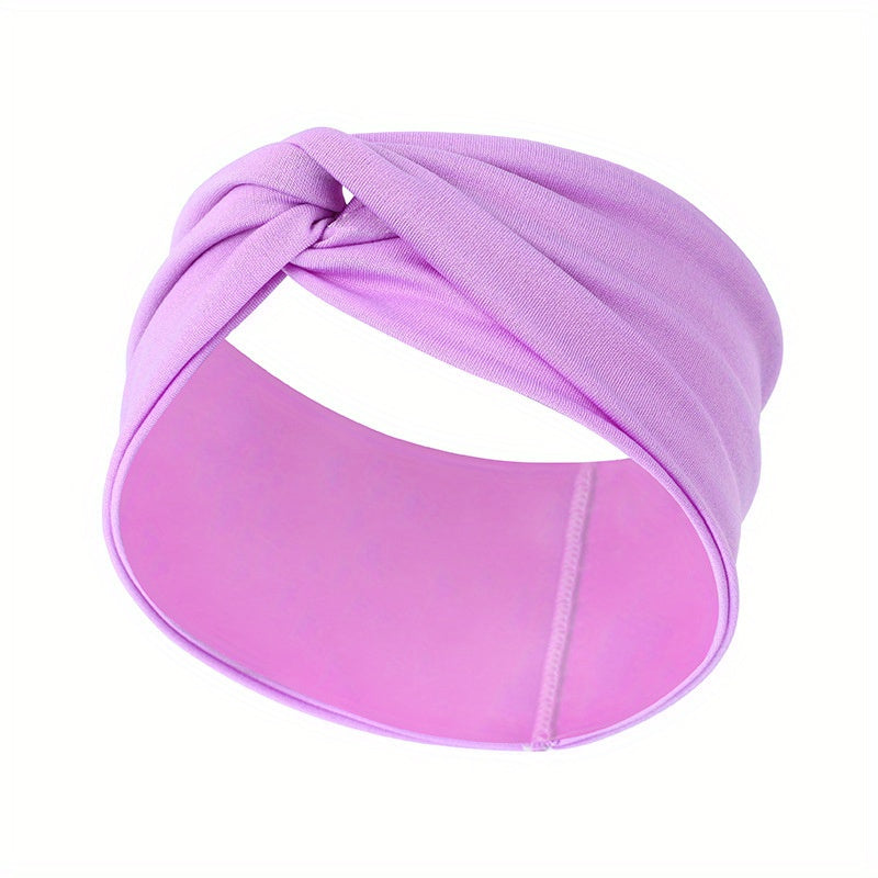 Solid Knotted Headband for Yoga Sports Daily Workout