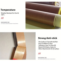 High Temp Resistance Tape 300C PTFE Cloth Heat Insulation Adhesive Sealing