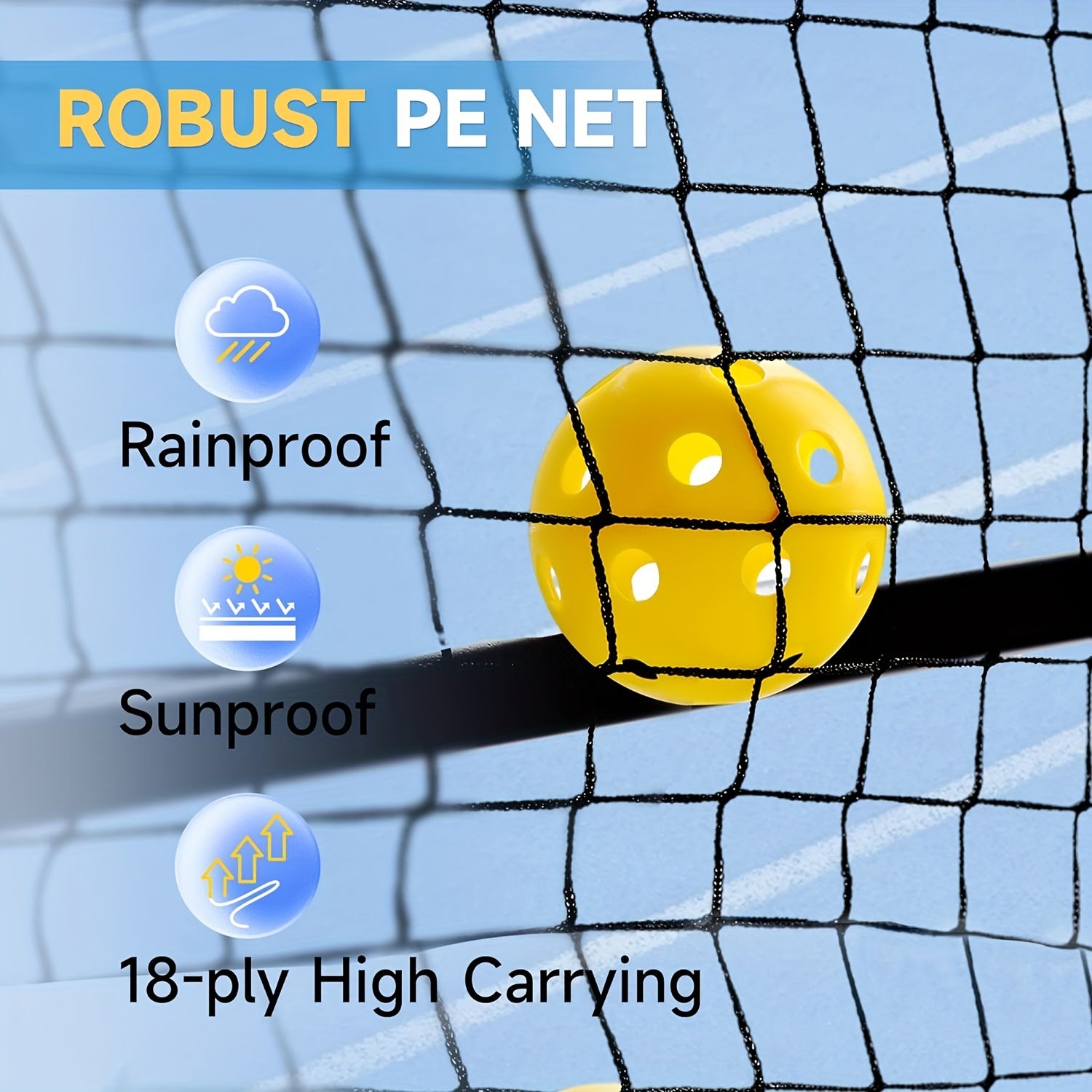 Metal Frame Pickleball Net Tennis Net For Practice And Training