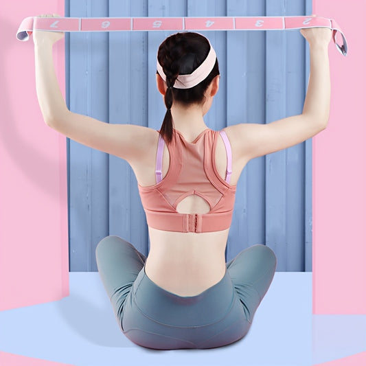 Digital Segmented Yoga Elastic Resistance Band Fitness Stretching Band