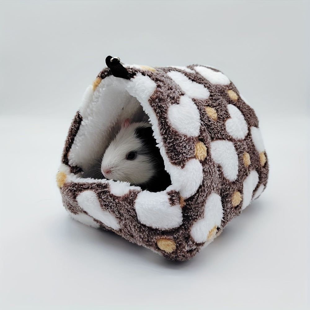 Cozy Winter Fleece Nest Hanging Bed for Small Pets