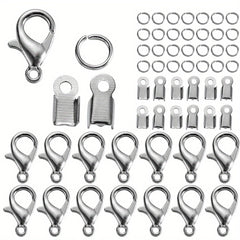 80Pcs Alloy Lobster Clasp Jump Rings Set for DIY Jewelry