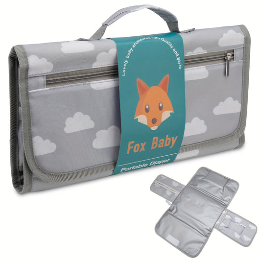 Clouds Pattern Baby Changing Pad Portable One Hand Diaper Change