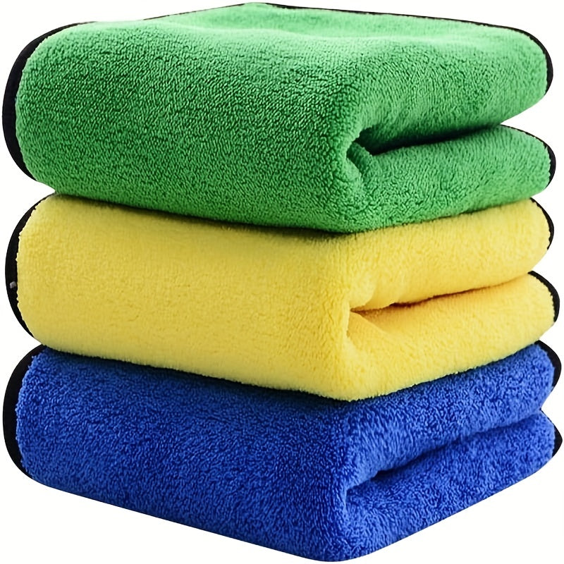 3 PCS Car Cleaning Cloths 30x40 CM Drying Towel With Hook