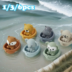 Kids Stackable Floating Boat Toy for Bathing and Playing