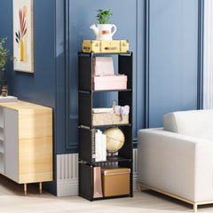 Cube Plastic Book Shelf Stackable Clothes Storage Durable Rack Organizer