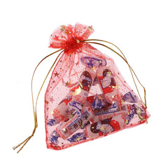 50pcs 10x12cm Organza Bags Drawstring Jewelry Candy Wedding Pouches