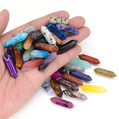 50pcs Chakra Natural Quartz Stone Reiki Healing Home Ornament