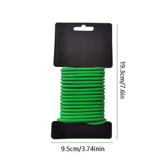 Green Flexible Wire Tie for Supporting Garden Plants