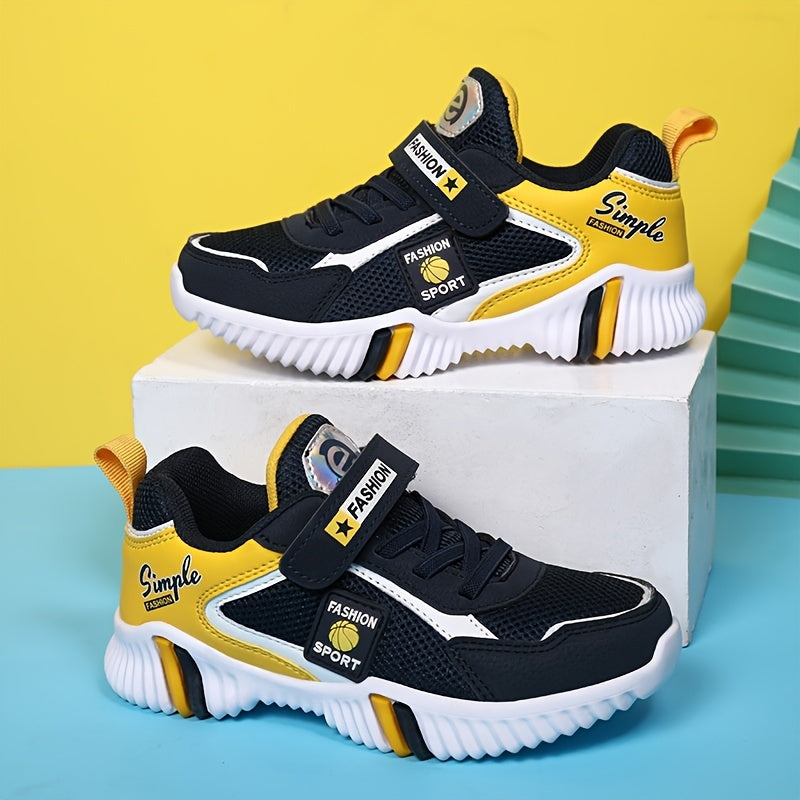 Kid's Hook and Loop Fastener Running Shoes