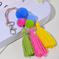 Colorful Tassel Pendant Key Rope Bag Ornament Accessories