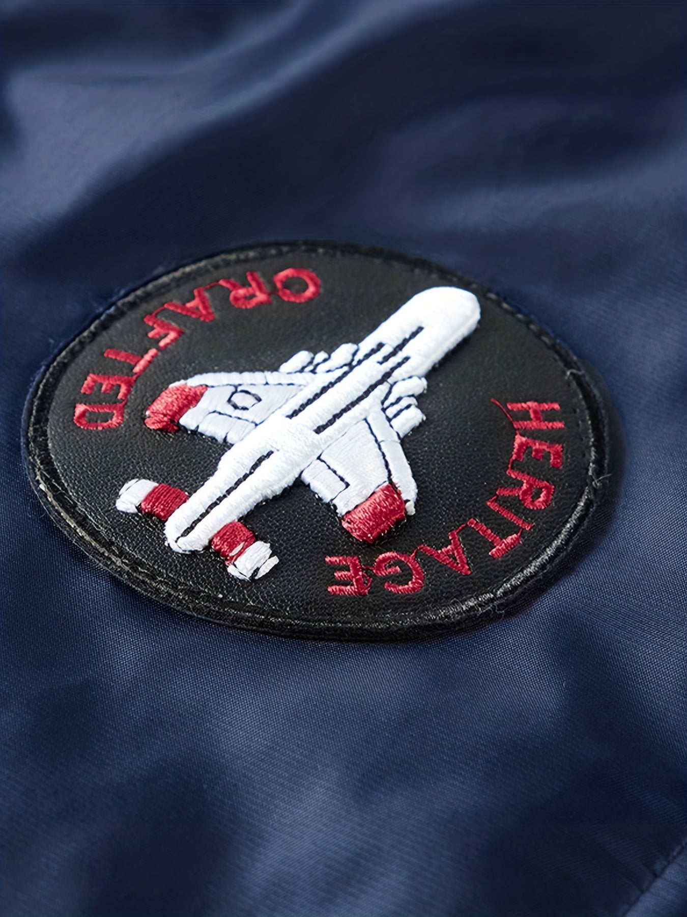Men's Solid Embroidered Jacket - Windproof & Waterproof