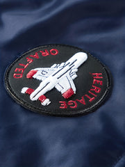Men's Solid Embroidered Jacket - Windproof & Waterproof