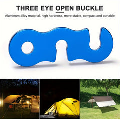 10pcs Aluminum Wind Rope Buckle for Tents, Camping Accessories