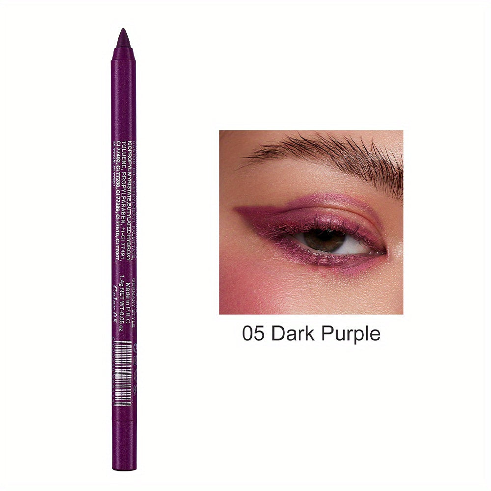 Monochromatic Pearly & Glitter Eyeliner Pen Waterproof Professional Eye Liner