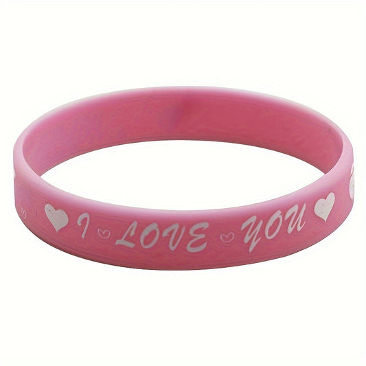 Heart Pattern Bracelet Silicone Party Gift Holiday Bracelet