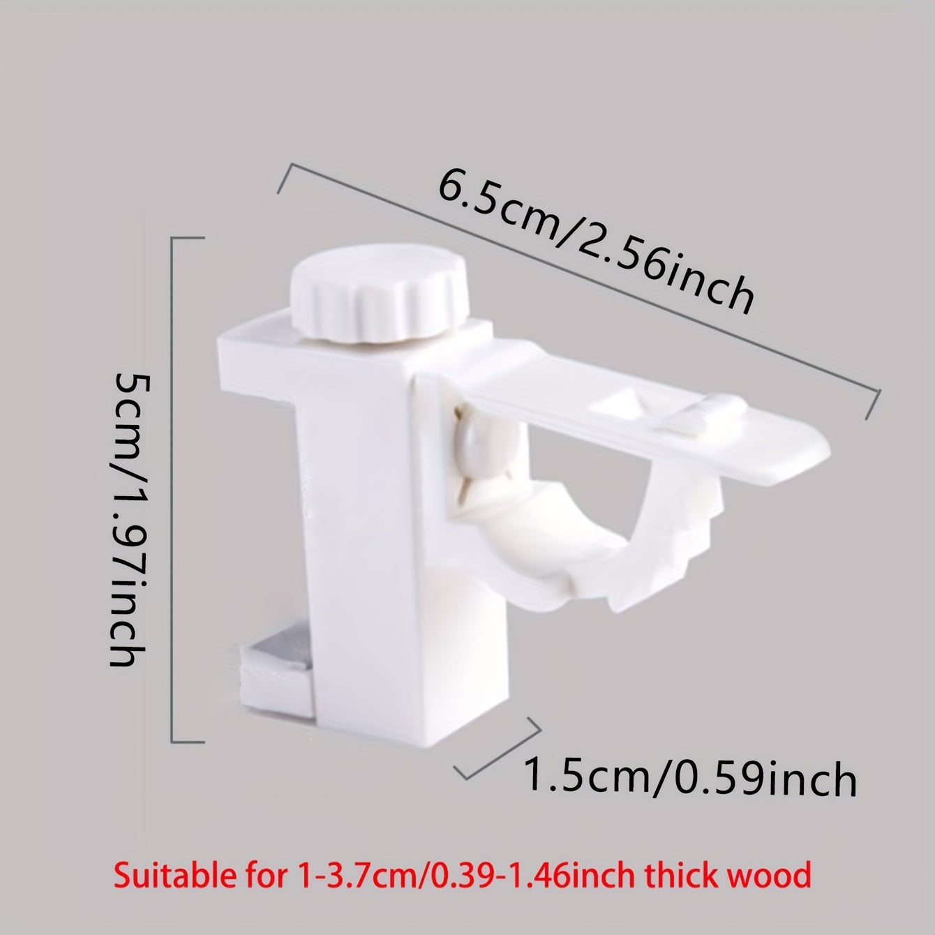 2pcs Curtain Rods Bracket Hanger Hooks - Wall Organizer for Home