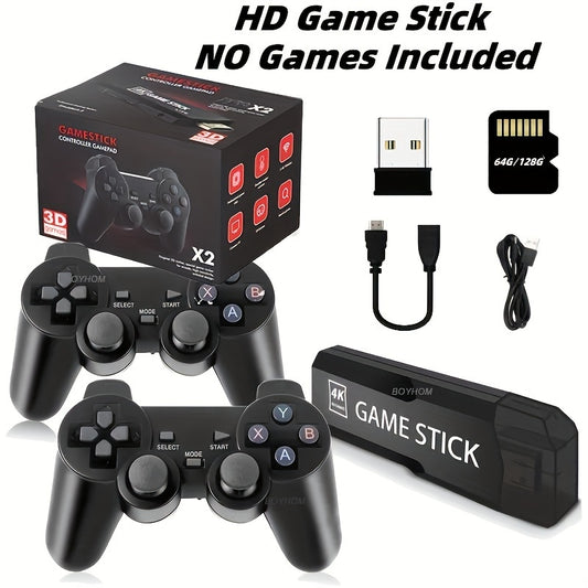 K8 Video Game Console 128G 64G Player Console Wireless Controller TV Game Stick