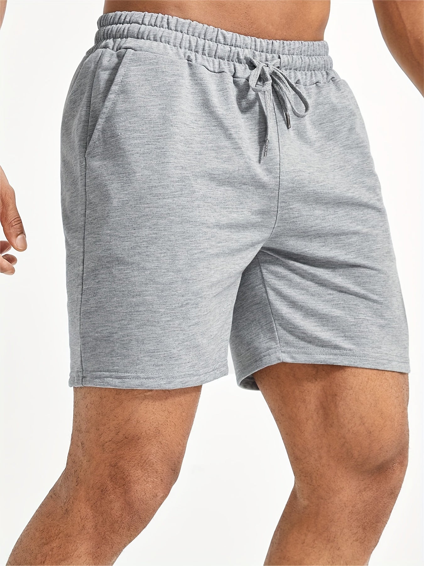 Quick Dry Men's Casual Shorts Elastic Waist Drawstring for Summer Gym