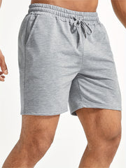 Quick Dry Men's Casual Shorts Elastic Waist Drawstring for Summer Gym