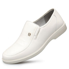LAORENTOU Men's Leather Slip On Oxford Shoes