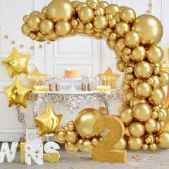 149pcs Metallic Golden Balloons Kit for Birthday Party