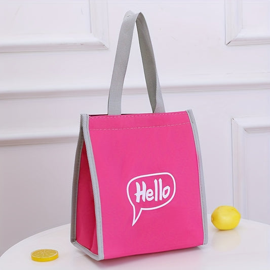 Cationic Bento Bag Insulated Portable Picnic School Office Bag