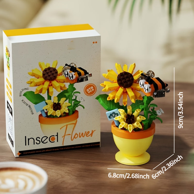 Eternal Flower Potted Plant Building Blocks Toy
