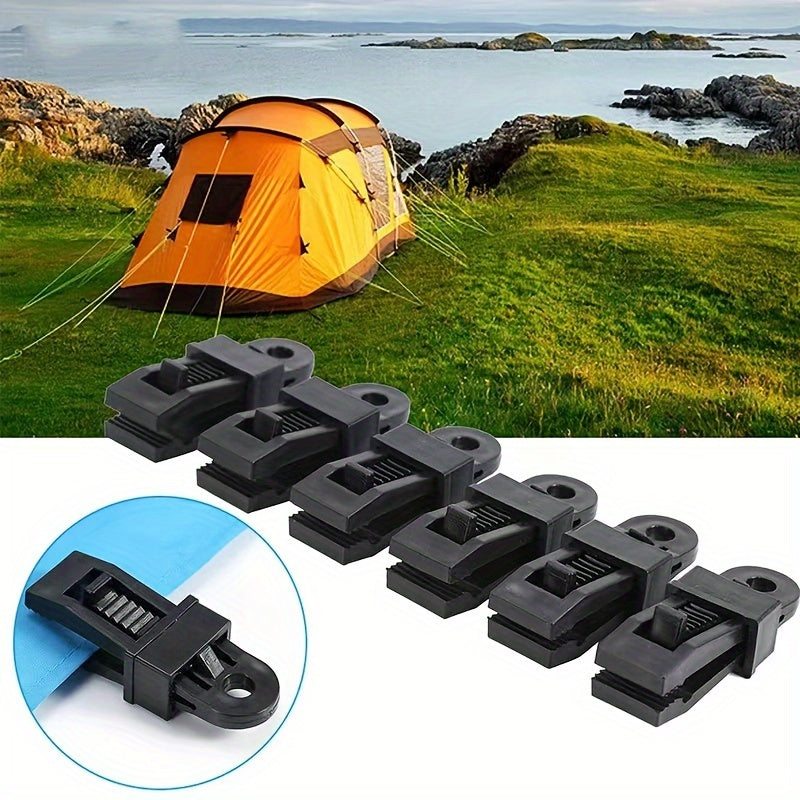 10pcs Outdoor Tent Wind Rope Clamp Camping Clip