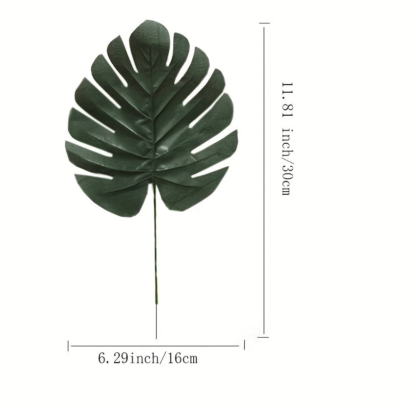 5pcs Artificial Leaf Simulation Golden Greenery Leaves for DIY Bouquets