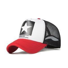 Pentagram Pattern Mesh Baseball Cap
