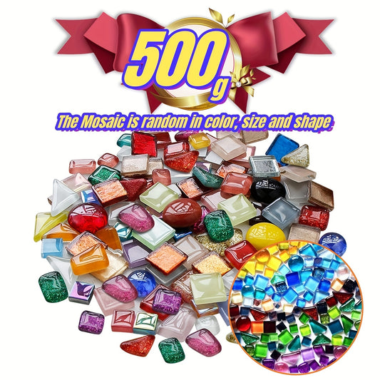500g Mixed Crystal Mosaic Tiles Tiny DIY Hobbies Kids