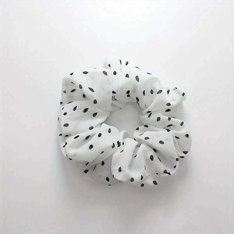 Polka Dot Scrunchies Hair Tie Large Hair Rope Style Hair Ring Ponytail Holder