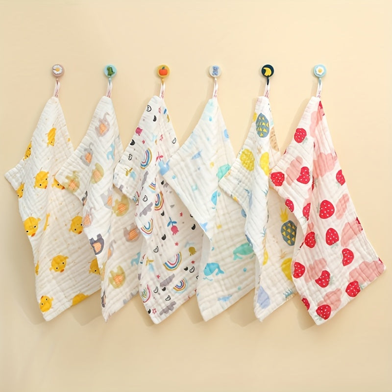 Baby Toddler 6 Layer Cartoon Bib Towel