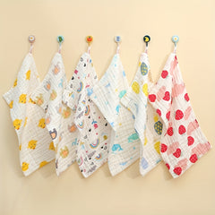 Baby Toddler 6 Layer Cartoon Bib Towel