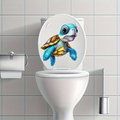 3D Sea Turtle Toilet Wall Sticker