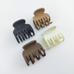 8pcs Matte Rectangle Hair Claw Clips Non Slip Jaw Clips for Thin Medium Fine Hai