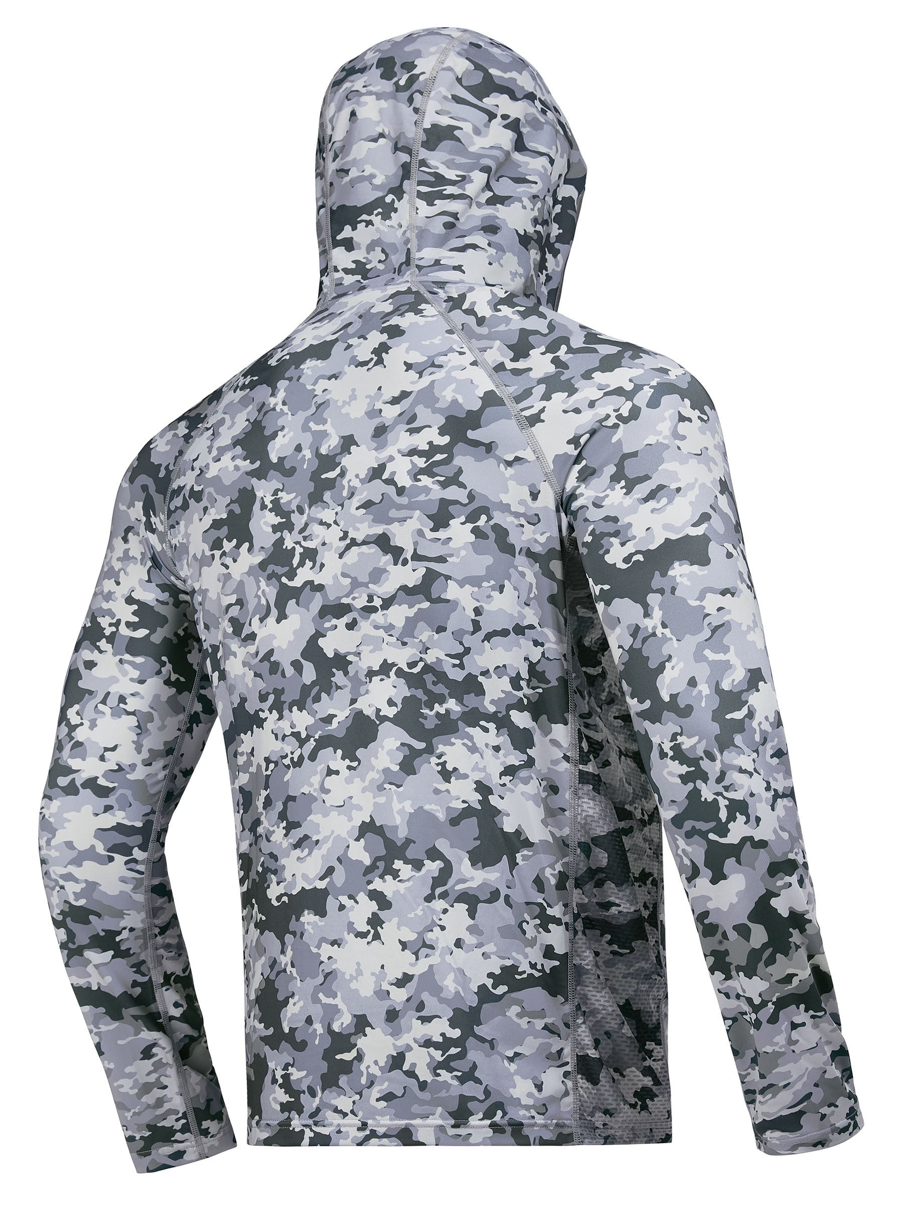 Men's Camo UPF 50 Sun Protection Hoodie Long Sleeve