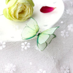 4 Pcs 3D Butterfly Fabric DIY Hair Accessories Gift