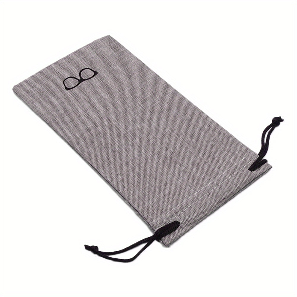10pcs Waterproof Sunglasses Bags Unisex Print Glasses Cloth Bags