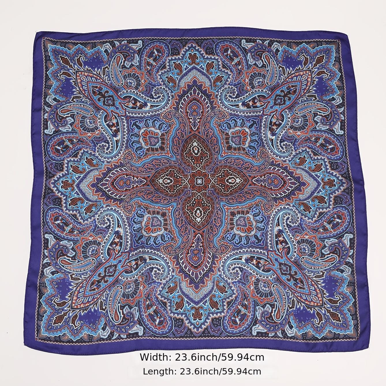 Women's Satin Square Scarf Silk Neckerchief Accessory