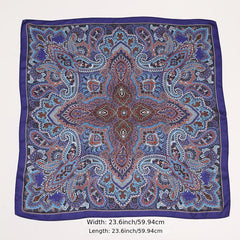 Women's Satin Square Scarf Silk Neckerchief Accessory