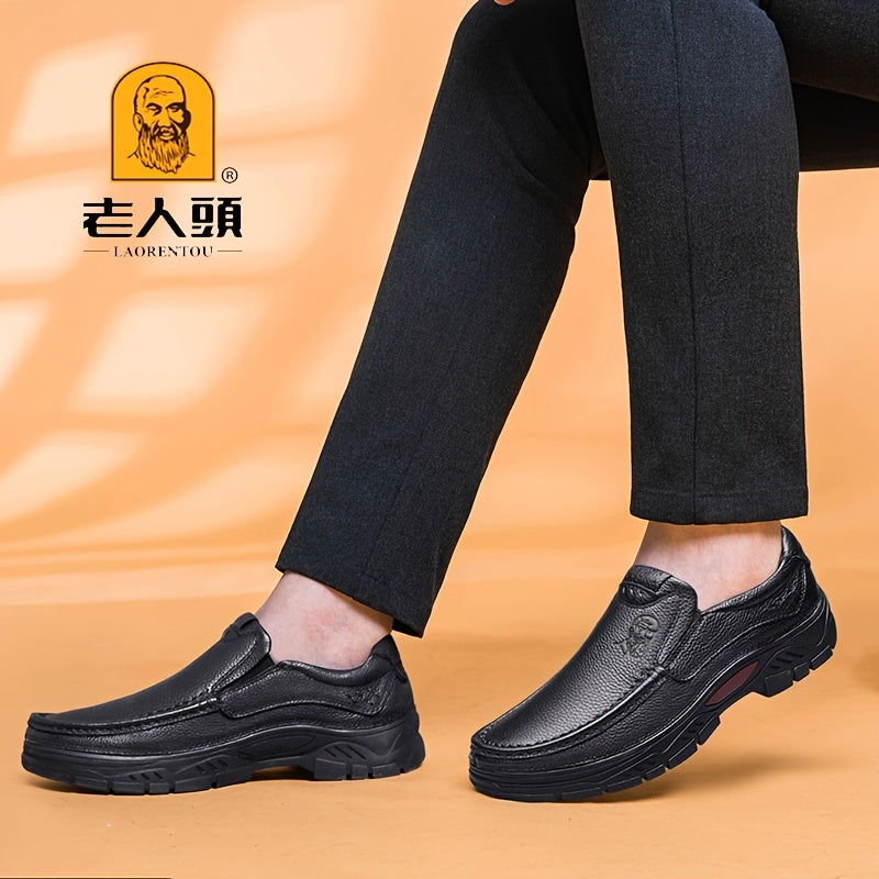 LAORENTOU Men's Dress Shoes Durable Non Slip Loafer Shoes