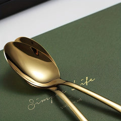 12pcs Stainless Steel Salad Spoon Dessert Fork Set
