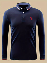 Men's Basketball Print Casual Polo Shirt
